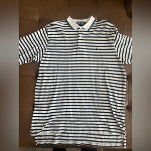 Polo Golf by Ralph Lauren Men's Navy Striped Shirt Size XL